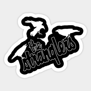 stranglers crows white outline Sticker